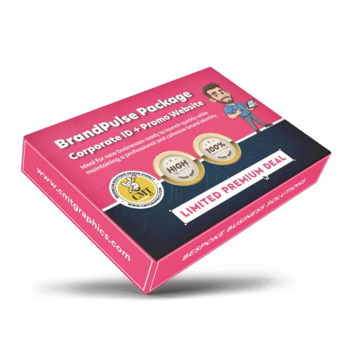 Image depicts deal of the month. BrandPulse Package: Corporate Identity & Promo Website