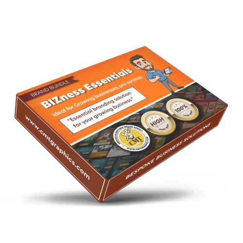 This image shows a package that indicates Business Essentials – The Complete Professional Brand Bundle for Growth.