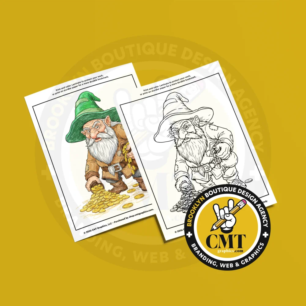 Dwarf with Coins Coloring Page | Instant PDF Download Dwarf with Coins Coloring Page | Instant PDF Download