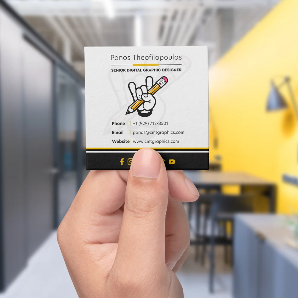 Square Business Cards Design for CMT Graphics, LLC Square Business Cards Design for CMT Graphics, LLC