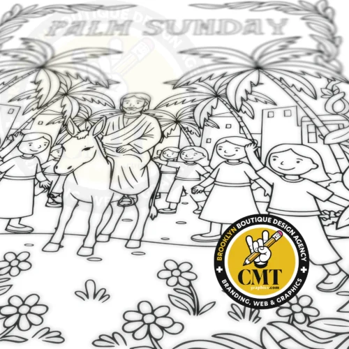 Palm Sunday Coloring Page