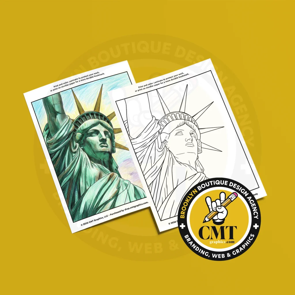 Statue of Liberty Coloring Page | Instant Download