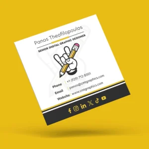 Square Business Cards Design for CMT Graphics, LLC Square Business Cards Design for CMT Graphics, LLC