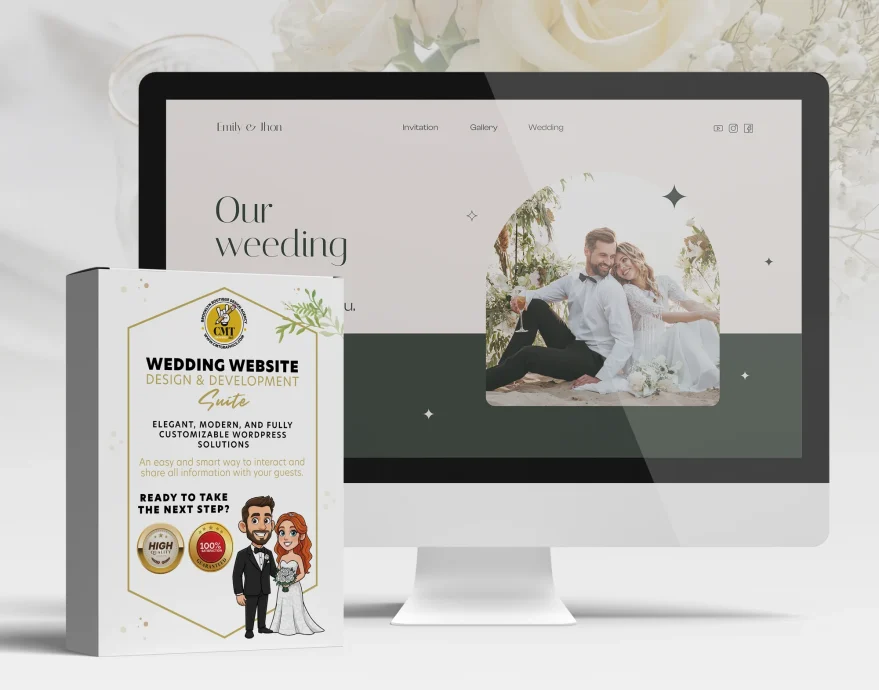 Wedding Website – Custom Web Designed & Developed